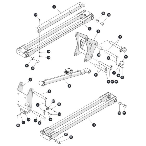 Jib Assembly for Skyjack SJ45 AJEplus Articulating Boom