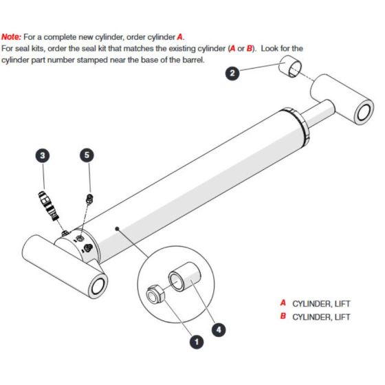Lift Cylinder Assembly for Skyjack SJ45 AJEplus Articulating Boom