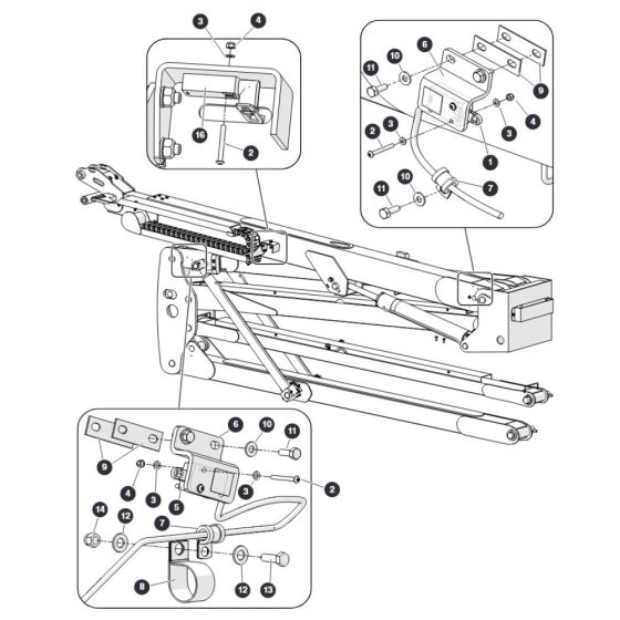Limit Switches Assembly for Skyjack SJ45 AJEplus Articulating Boom