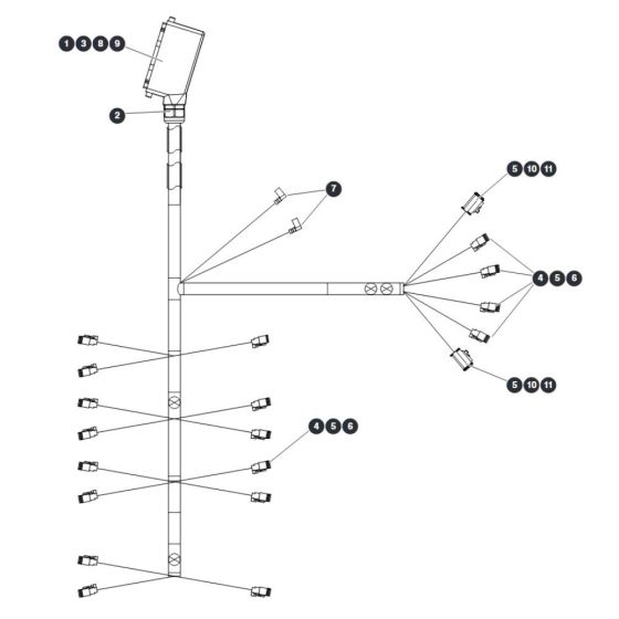 Main Harness Assembly for Skyjack SJ45 AJEplus Articulating Boom