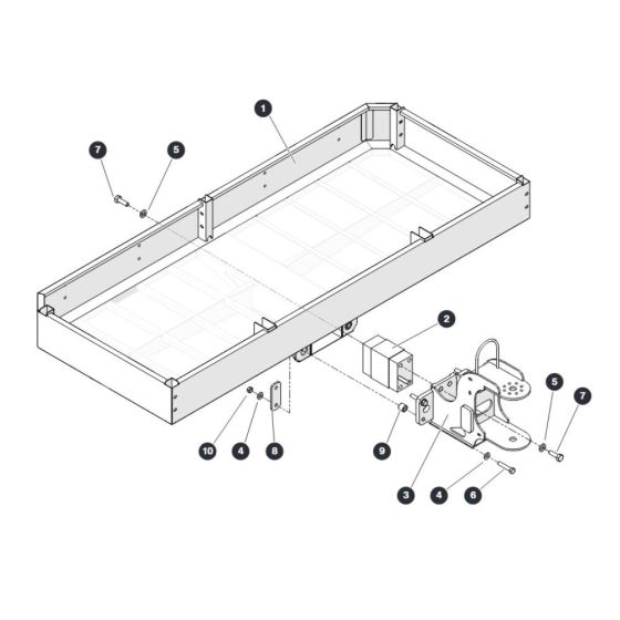 Platform Base Assembly for Skyjack SJ45 AJEplus Articulating Boom