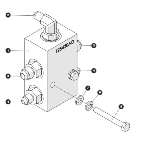 Axle Lock Manifold for Skyjack SJ45 AJHEplus Articulating Boom
