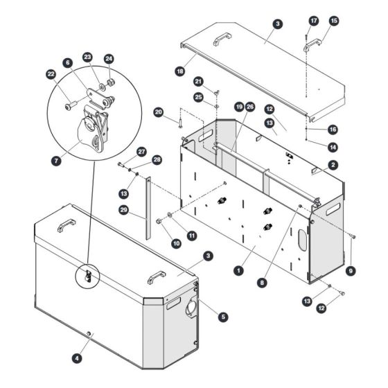 Battery Boxes for Skyjack SJ45 AJHEplus Articulating Boom