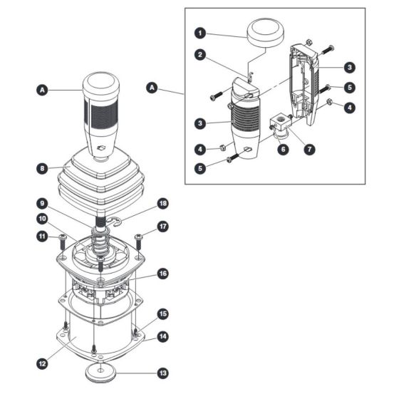 Boom / Turret Controller for Skyjack SJ45 AJHEplus Articulating Boom