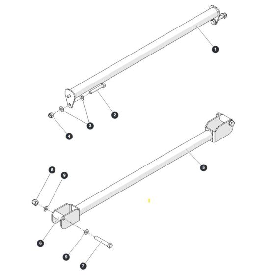 Drop Bar Gate for Skyjack SJ45 AJHEplus Articulating Boom