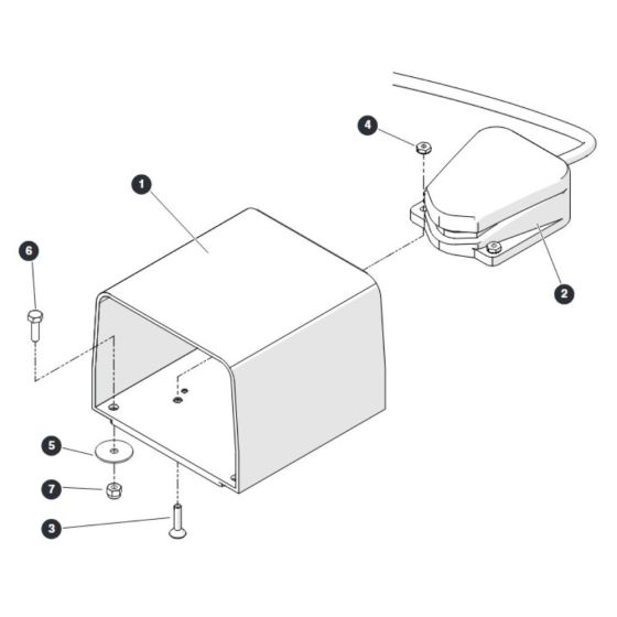 Footswitch for Skyjack SJ45 AJHEplus Articulating Boom