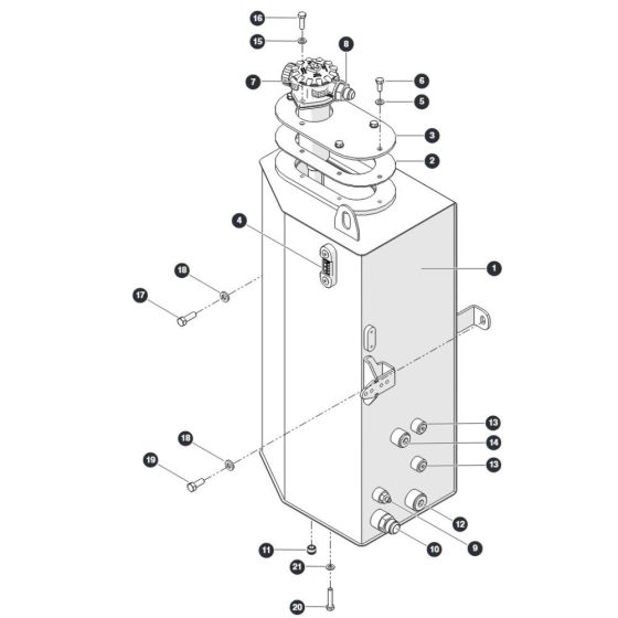 Hydraulic Tank for Skyjack SJ45 AJHEplus Articulating Boom