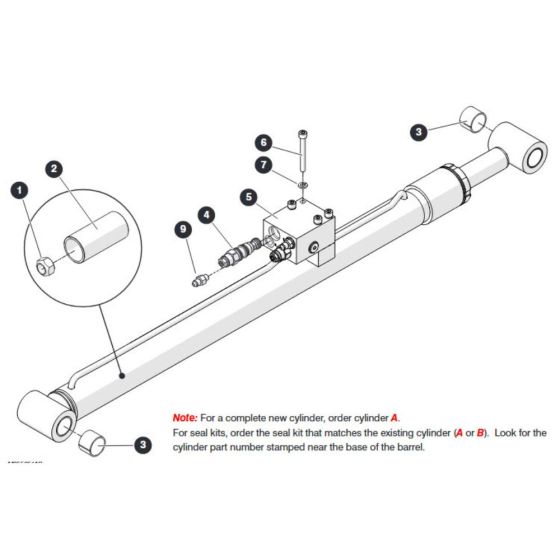Jib Cylinder for Skyjack SJ45 AJHEplus Articulating Boom