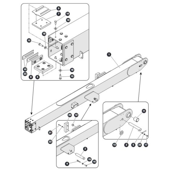 Main Boom for Skyjack SJ45 AJHEplus Articulating Boom