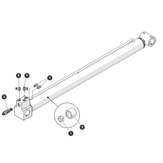 Riser Cylinder for Skyjack SJ45 AJHEplus Articulating Boom