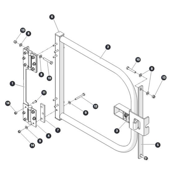 Swing Gate for Skyjack SJ45 AJHEplus Articulating Boom