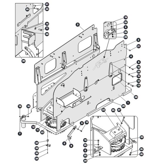 Turret for Skyjack SJ45 AJHEplus Articulating Boom