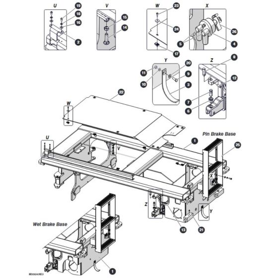 Base for Skyjack SJ4720 DC Scissor Lift