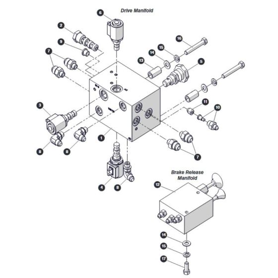 Drive Manifold for Skyjack SJ4720 DC Scissor Lift