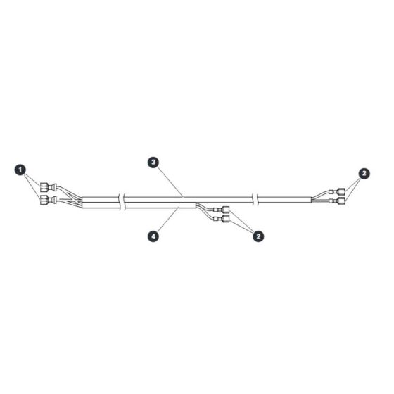 Dual Flashing Light Harness for Skyjack SJ4720 DC Scissor Lift