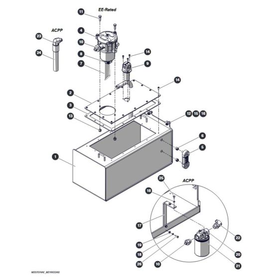 Hydraulic Tank - EE-Rated/Aircraft Protection for Skyjack SJ4720 DC Scissor Lift