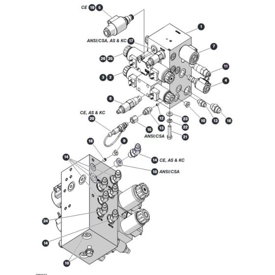 Main Manifold for Skyjack SJ4720 DC Scissor Lift