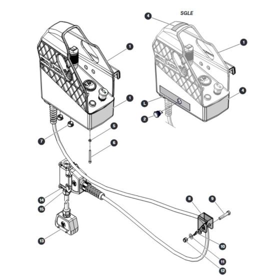 Platform Control Box for Skyjack SJ4720 DC Scissor Lift