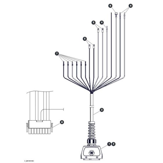 Platform Control Cable for Skyjack SJ4720 DC Scissor Lift