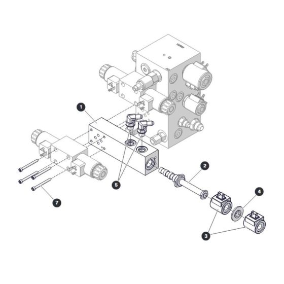 Powerdeck Manifold (Option) for Skyjack SJ4720 DC Scissor Lift