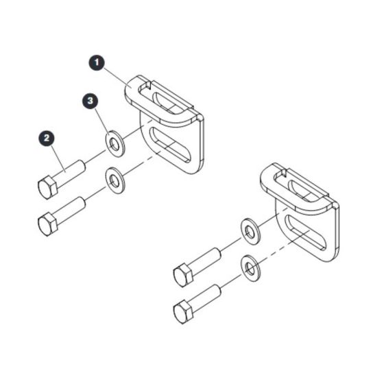 Tray Locking Plates for Skyjack SJ4720 DC Scissor Lift