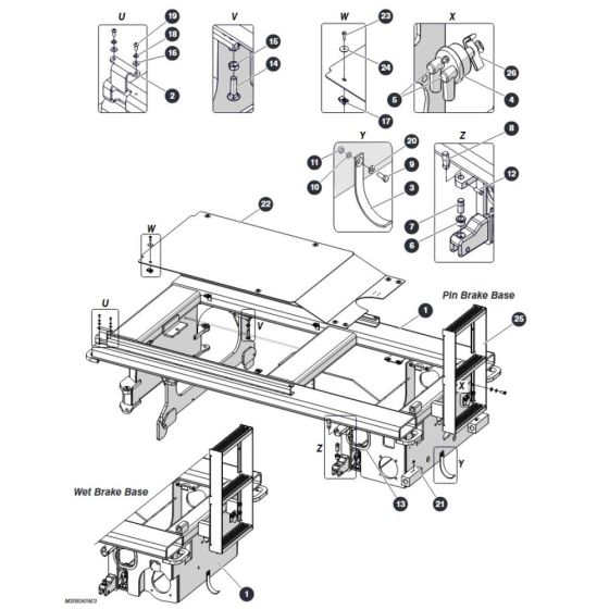 Base for Skyjack SJ4726 DC Scissor Lift