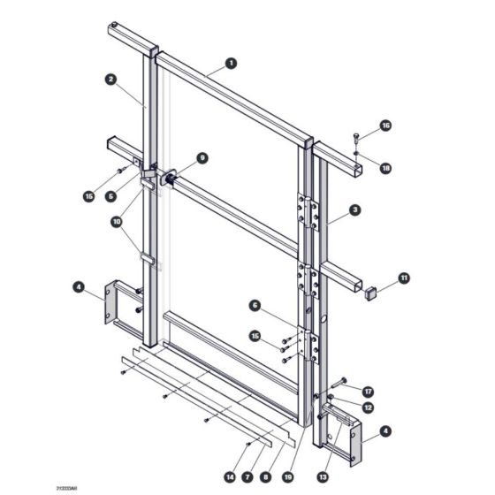 Full Rear Gate - Aircraft Option for Skyjack SJ4726 DC Scissor Lift