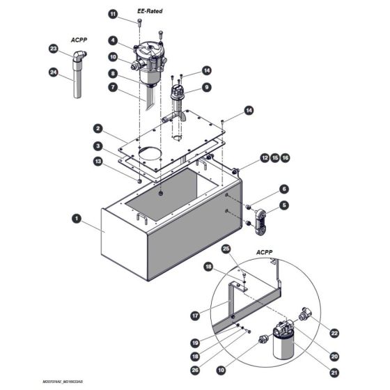 Hydraulic Tank - EE-Rated/Aircraft Protection for Skyjack SJ4726 DC Scissor Lift