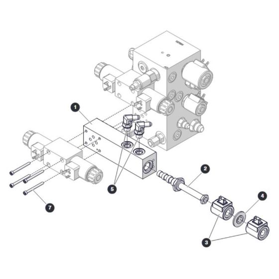 Powerdeck Manifold (Option) for Skyjack SJ4726 DC Scissor Lift
