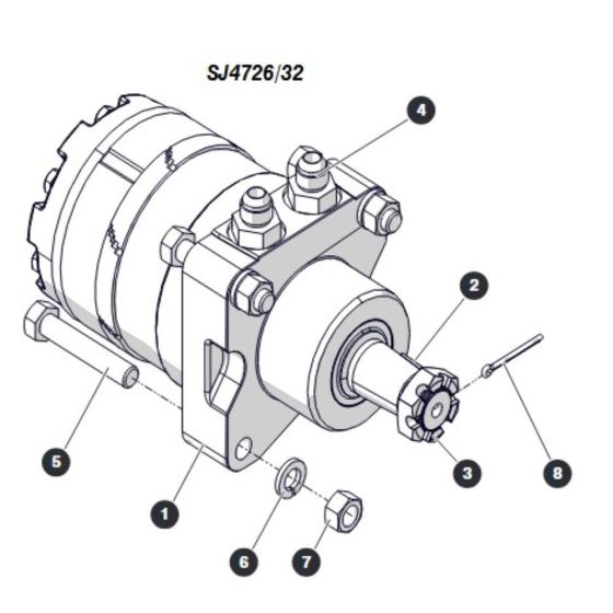 Wheel Motor (ANSI/CSA) for Skyjack SJ4726 DC Scissor Lift