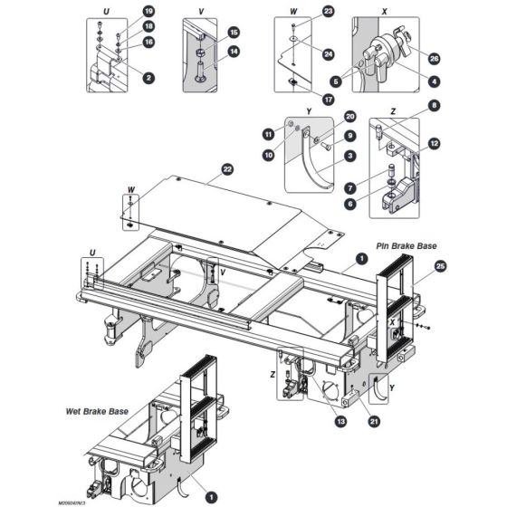 Base for Skyjack SJ4732 DC Scissor Lift