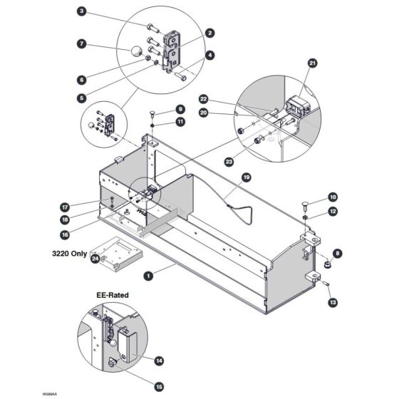 Battery Tray for Skyjack SJ4732 DC Scissor Lift