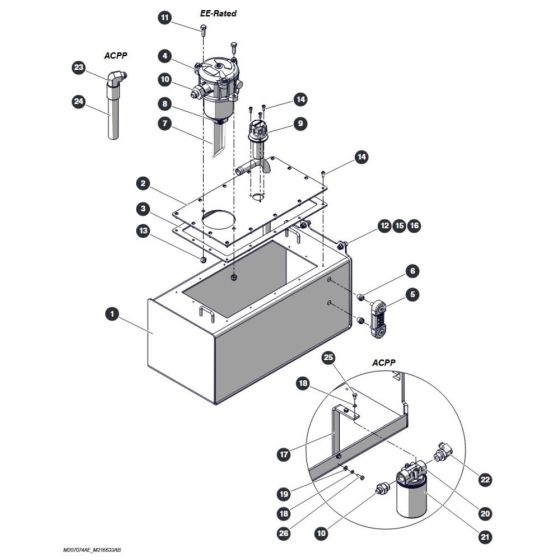 Hydraulic Tank - EE-Rated/Aircraft Protection for Skyjack SJ4732 DC Scissor Lift