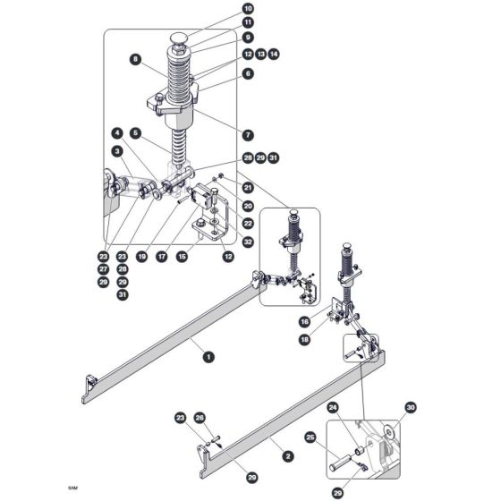 Pothole Protection for Skyjack SJ4732 DC Scissor Lift