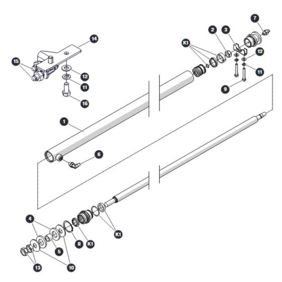 Powerdeck Cylinder for Skyjack SJ4732 DC Scissor Lift