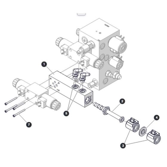 Powerdeck Manifold (Option) for Skyjack SJ4732 DC Scissor Lift
