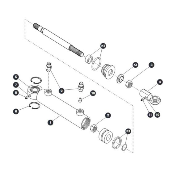 Steer Cylinder for Skyjack SJ4732 DC Scissor Lift