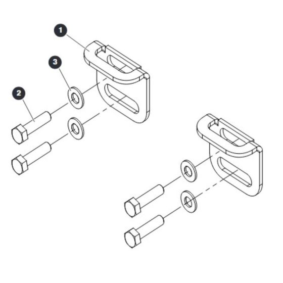 Tray Locking Plates for Skyjack SJ4732 DC Scissor Lift