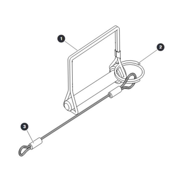 Wire Locking Pin for Skyjack SJ4732 DC Scissor Lift