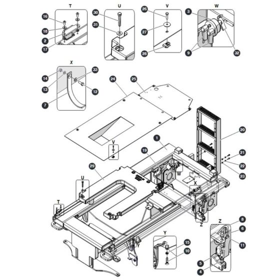 Base for Skyjack SJ4740 DC Scissor Lift