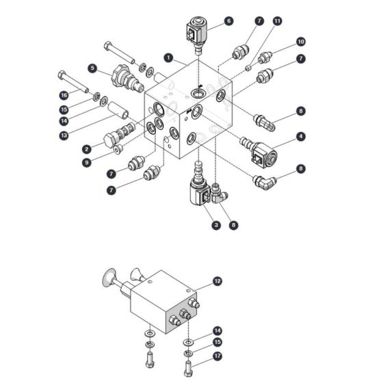 Drive Manifold for Skyjack SJ4740 DC Scissor Lift