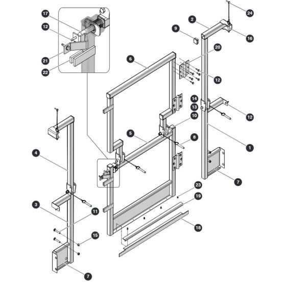 Full Gate for Skyjack SJ4740 DC Scissor Lift