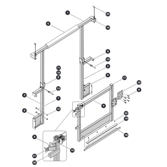 Half Gate for Skyjack SJ4740 DC Scissor Lift