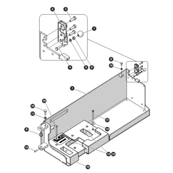 Hydraulic Tray and Counterweight for Skyjack SJ4740 DC Scissor Lift