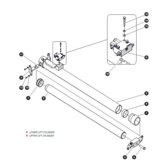 Lift Cylinder for Skyjack SJ4740 DC Scissor Lift