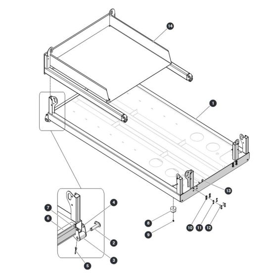 Main Platform for Skyjack SJ4740 DC Scissor Lift