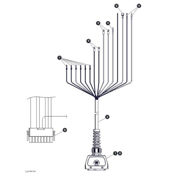 Platform Control Cable for Skyjack SJ4740 DC Scissor Lift