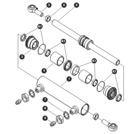 Steer Cylinder for Skyjack SJ4740 DC Scissor Lift