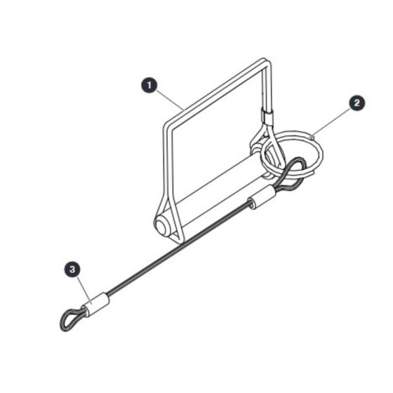 Wire Locking Pin for Skyjack SJ4740 DC Scissor Lift
