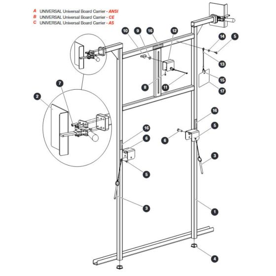Board Carrier for Skyjack SJ4740 E C103007000 - C103999999 DC Scissor Lift